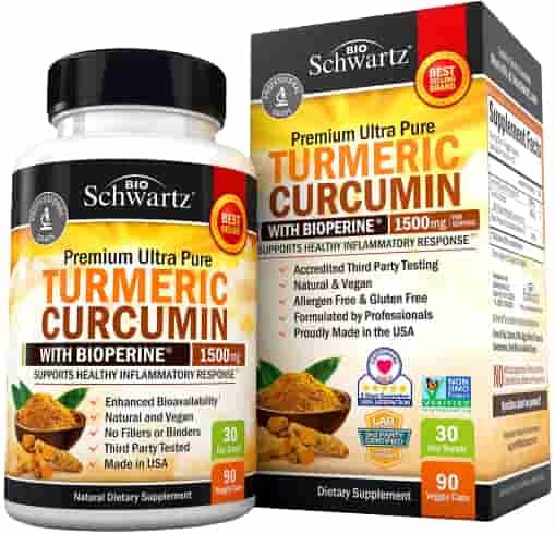 BioSchwartz’s Premium Ultra Pure Turmeric Curcumin - best turmeric supplement