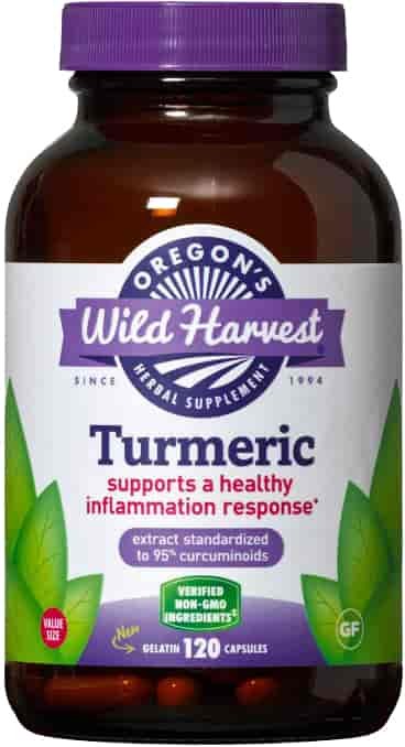 Oregon’s Wild Harvest Turmeric - best turmeric supplement